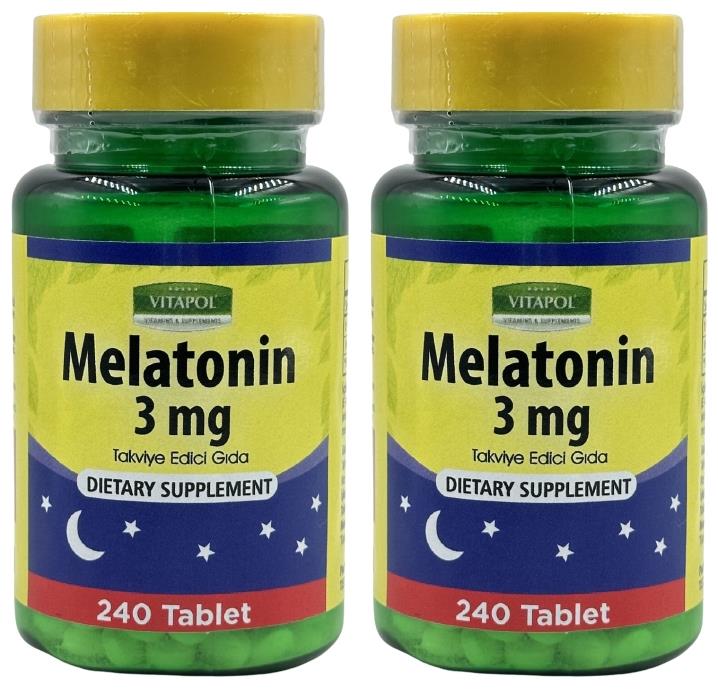 Vitapol Melatonin 3 Mg 2X240 Tablet