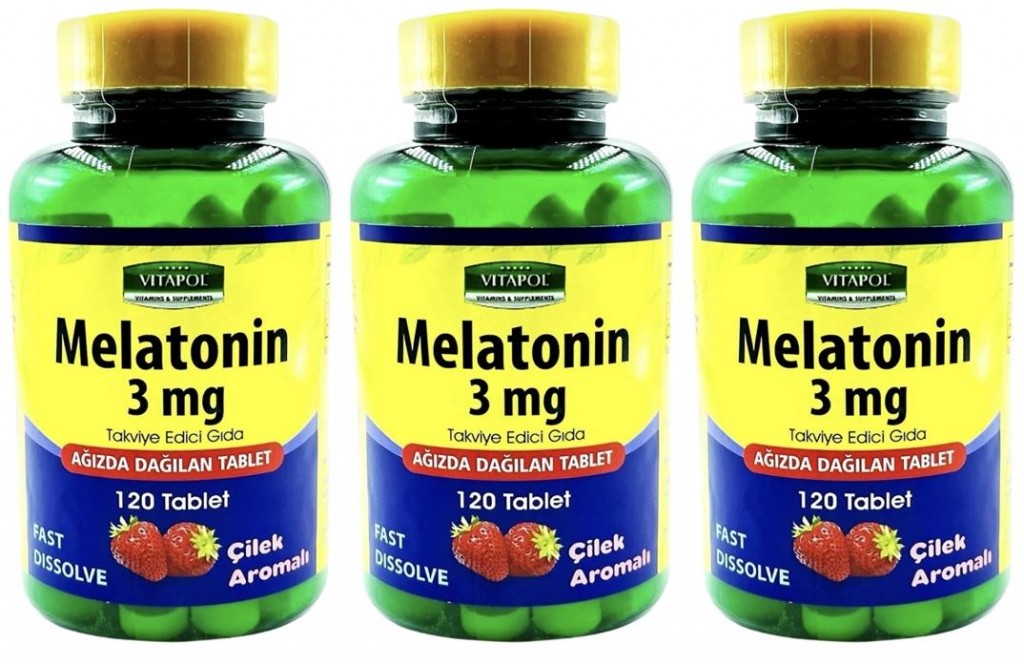 Vitapol Melatonin 3 Mg Ağızda Dağılan 3X120 Tablet Çilek Aromalı