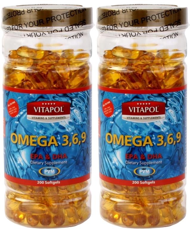 Vitapol Omega 3-6-9 Balık Yağı 2X200 Softgel