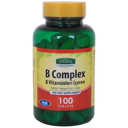 Vitapol Vitamin B Complex 100 Tablet B Vitamini Kompleks