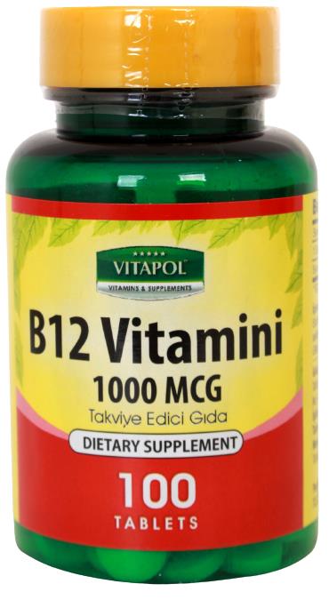 Vitapol Vitamin B12 1000 Mcg 100 Tablet