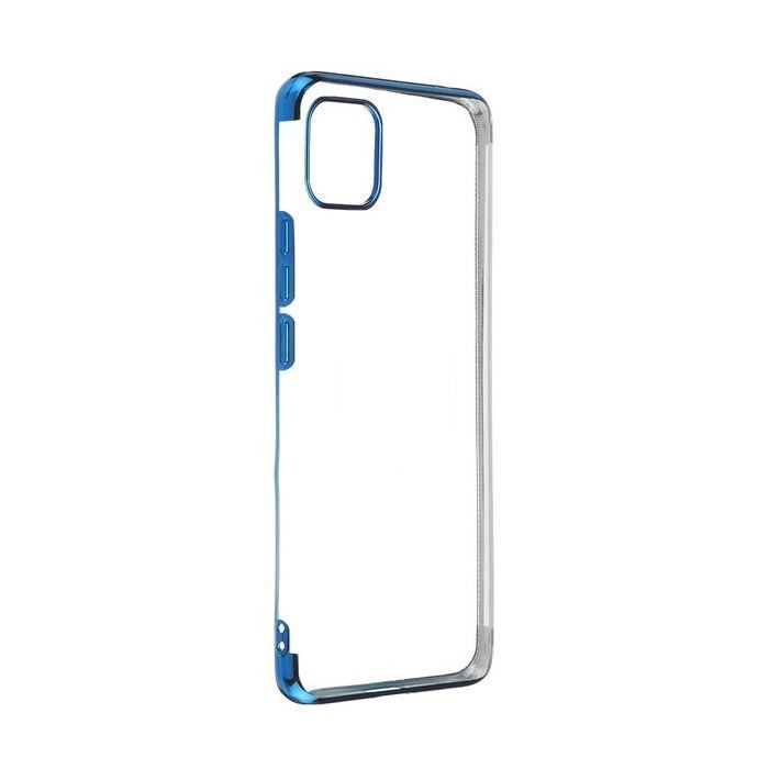 Iphone 11 Pro Max Kılıf Lüks Lazer Silikon Mavi + Tam Kapatan Cam