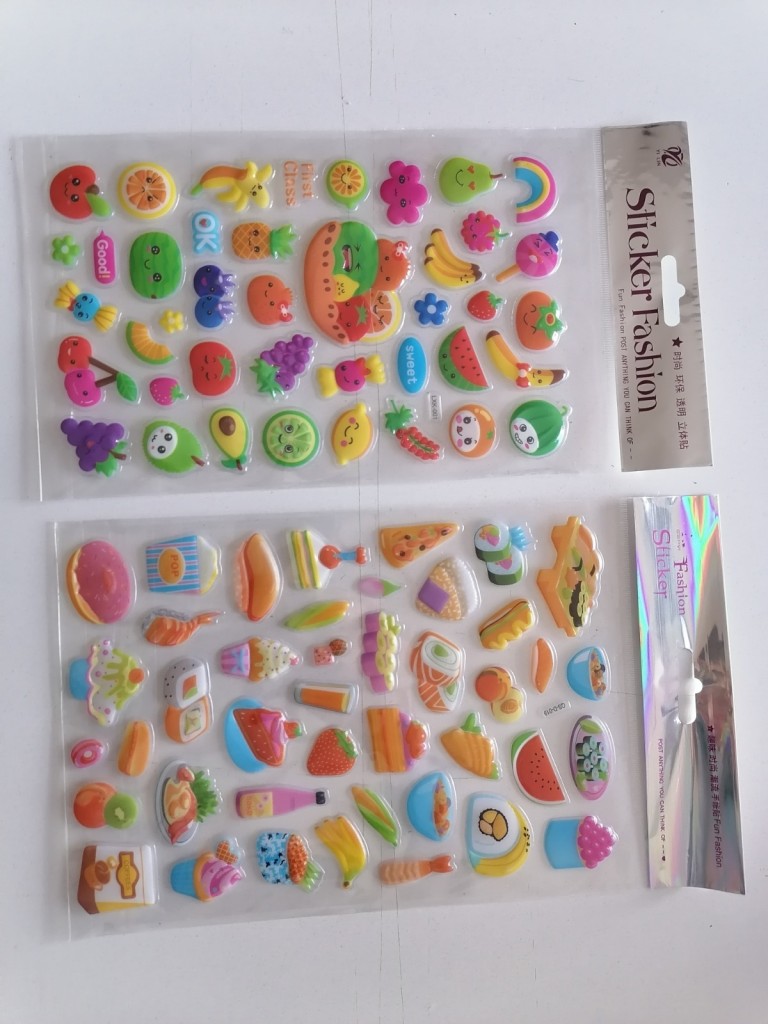Çocuk Oyun Sticker Çıkarma Seti Meyve Ve Sebze