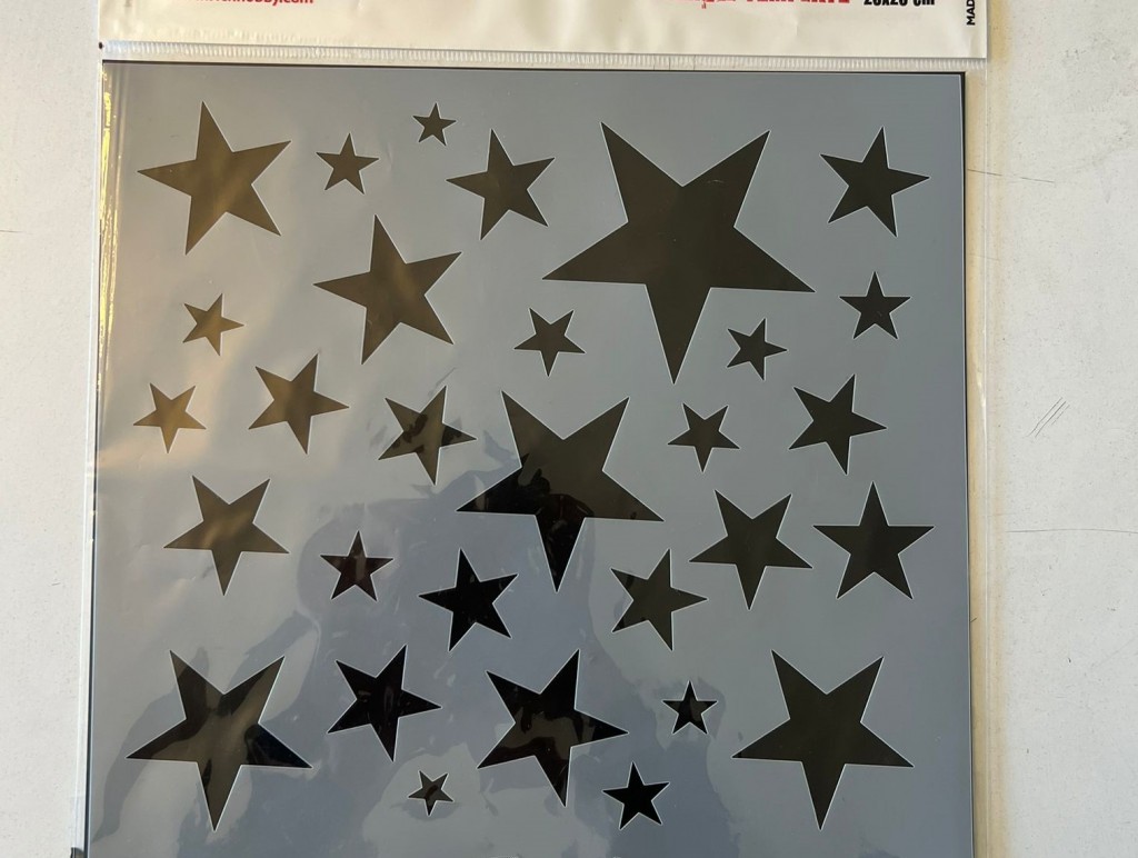 Yıldız Plastik Baskı Süsleme Kalıpları Stencil Şablon 