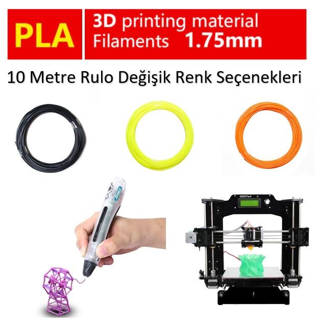 3D Yazıcı Pla Filament 10 Metre Rulo 1.75Mm 3D Yazıcı 3D Kalem İçin
