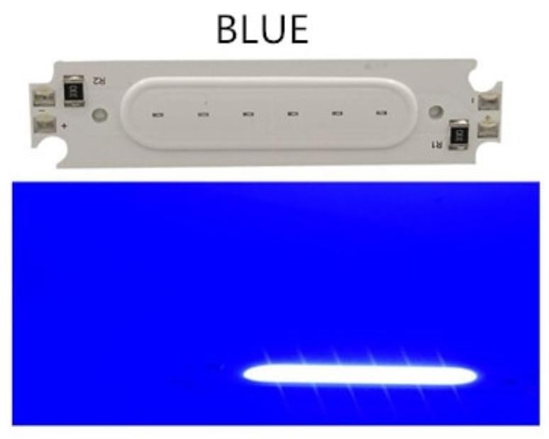 Cob Led Çip Mavi 12V 2W 6015 Pcb Bord Diy Işık Kaynağı