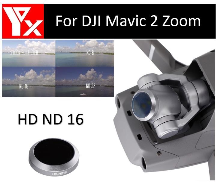 Dji Mavic 2 Zoom Gimbal Kamera Lensi İçin Hd Nd16 Filtre Nötr Yoğunluk