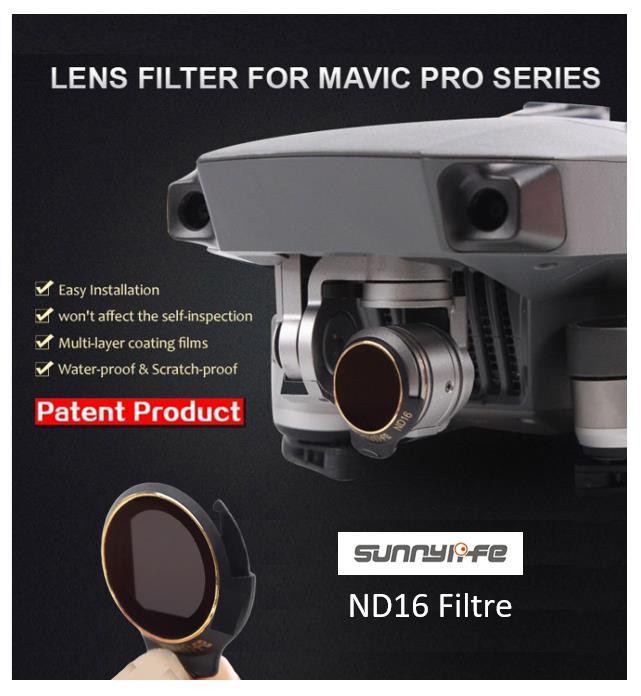 Dji Mavic Pro Kamera İçin Kızaklı Upgrade Versiyon Optik Lens Filtre Nd16