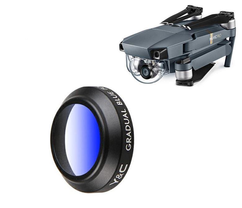 Dji Mavic Pro Yc Lens Kamera Degrade Filtre Mavi Renk