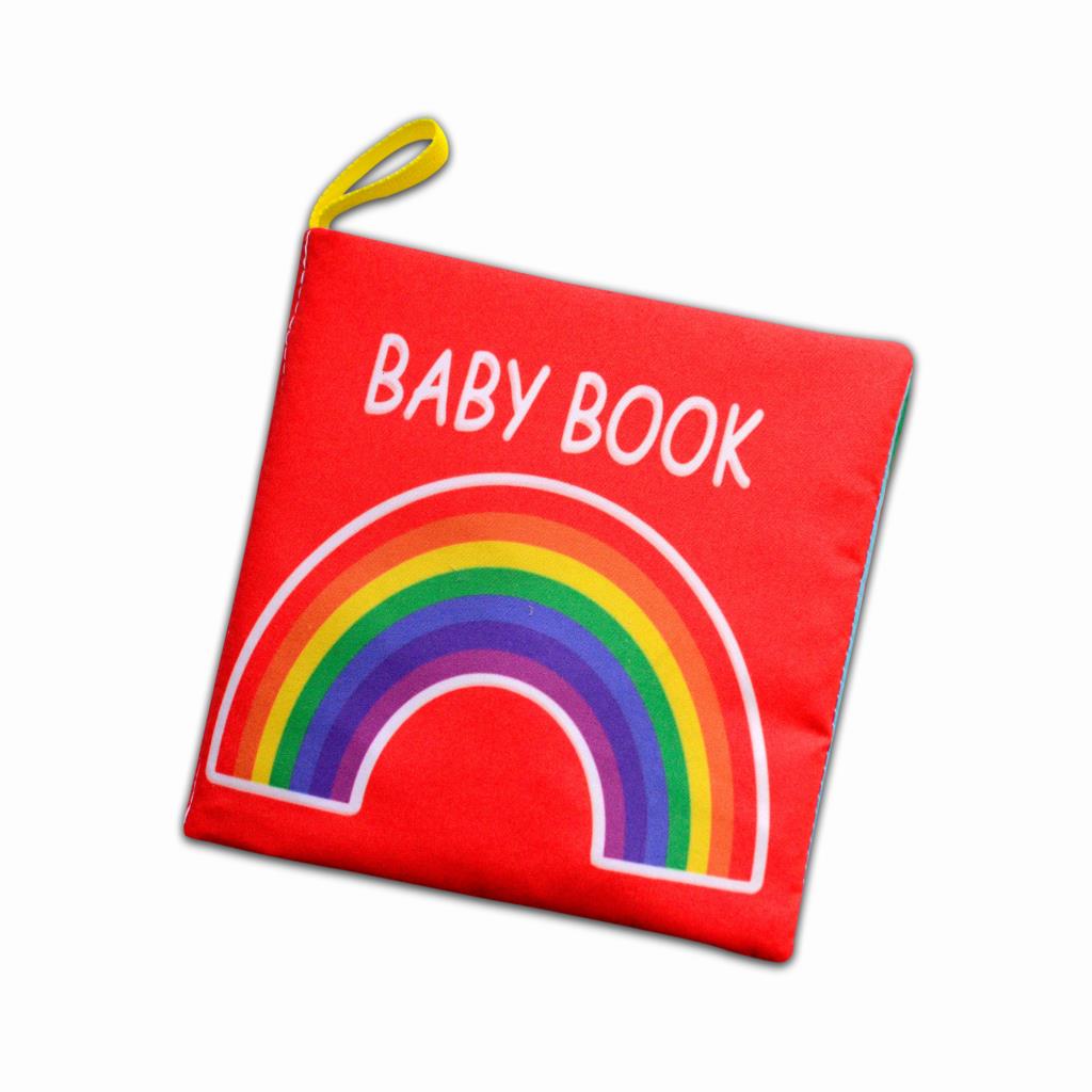 Tox İngilizce Renkli Bebek Kumaş Sessiz Kitap E120 - Bez Kitap , Eğitici Oyuncak , Yumuşak Ve Hışırtılı