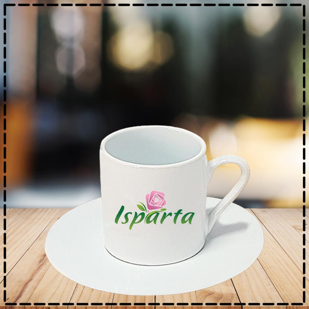 Isparta (Pembe) Tasarımlı Türk Kahvesi Fincanı Kişiye Özel Hediye