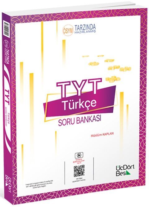 Üç Dört Beş Yayınları Tyt Türkçe Soru Bankası 2024