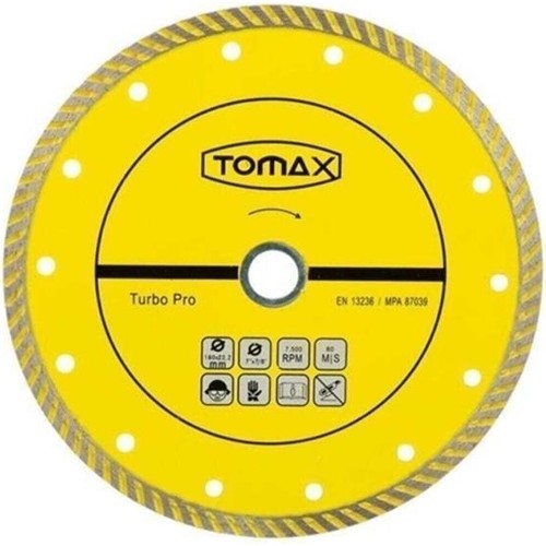 Orji̇nal Tomax Mpa 87039 180X22.2 Turbo Pro Granit Mermer Fayans Kesici