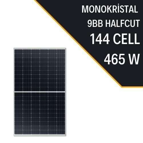 Lexron 465W 9Bb Half Cut Monokrıstal Güneş Paneli