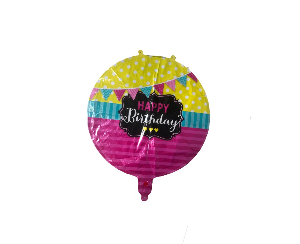 Folyo Balon Happy Bi̇rthday Renkli̇ 18'' Dü 15