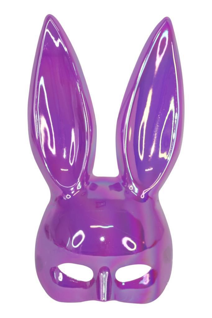 Kulakli Tavşan  Bunny Maske Hologramli Li̇la
