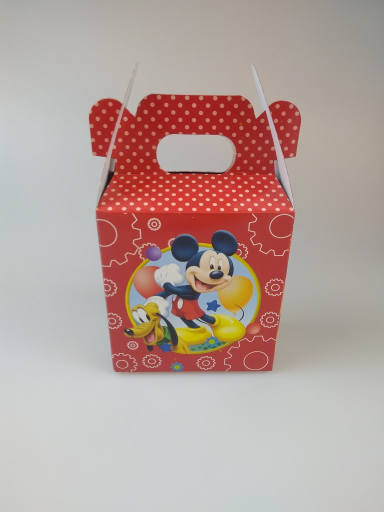 Mickey Mouse Kare Kağit Kutu Katlamali