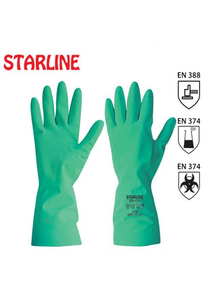 Kimyasal Nitril Eldiven Starline Stl-1513-8-8,5 (Medium Beden)
