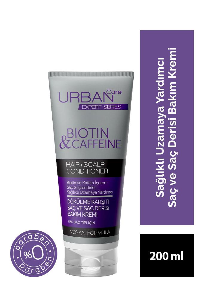 Urban Care Expert Biotin Ve Kafein Dökülme Karşıtı Saç Kremi-200Ml-Vegan-Sağlıklı Uzamaya Yardımcı