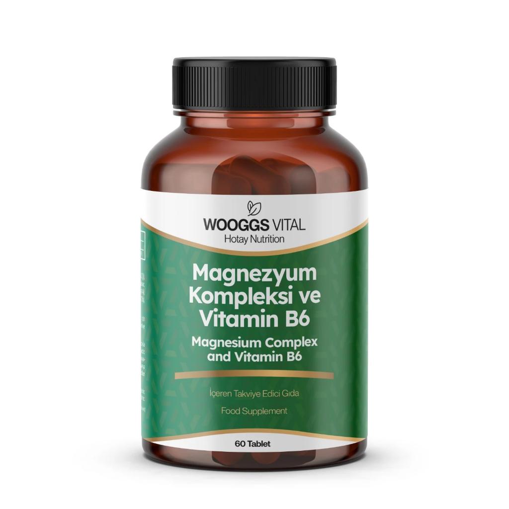 Wooggs Vi̇tal Magnezyum Kompleksi̇ Ve Vi̇tami̇n B6 60 Tablet